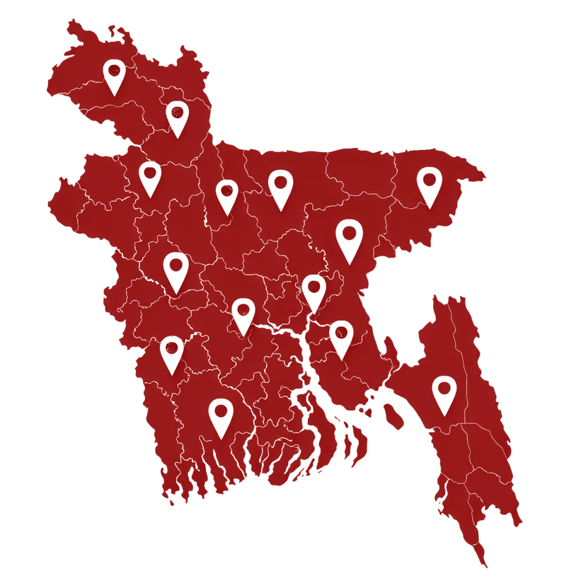 Bangladesh Distribution Map